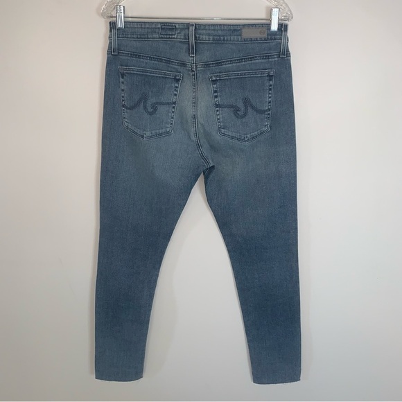 AG The Farrah Skinny Ankle Jeans Blue High Rise 30 - Picture 3 of 10